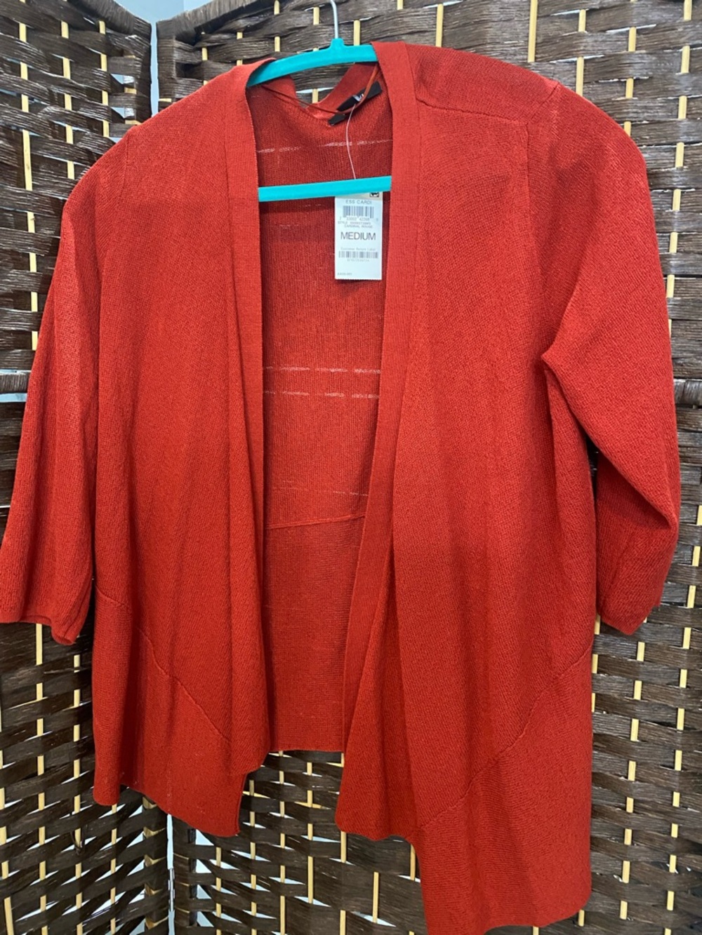 Open-Front Red Women’s Sweater Cardigan